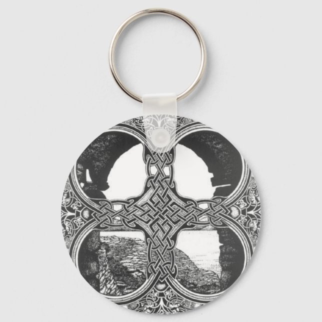 Celtic window arch tattoo key ring (Front)