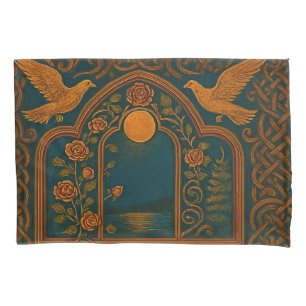 Celtic Window in Autumn Pillowcase