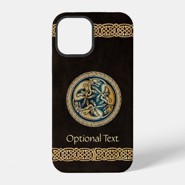 Celtic Wolf Knotwork Triad iPhone Case (Back)