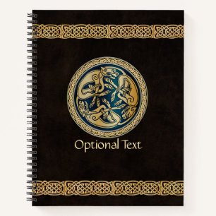 Celtic Wolf Knotwork Triad Notebook