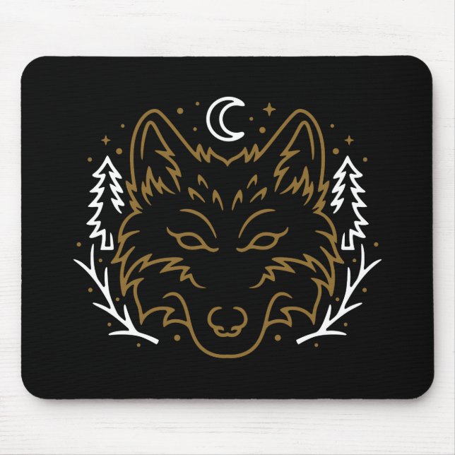 Celtic Wolf Mouse Mat (Front)