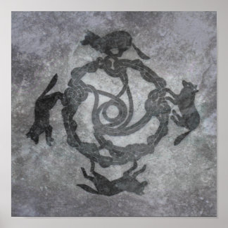 Celtic Wolves Poster