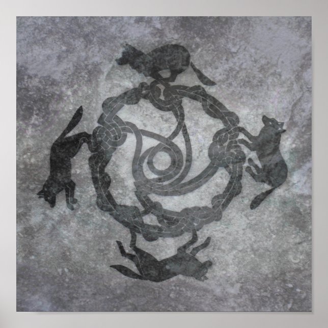 Celtic Wolves Poster (Front)