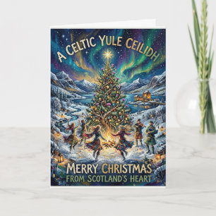 Celtic Yule Ceilidh Christmas Card