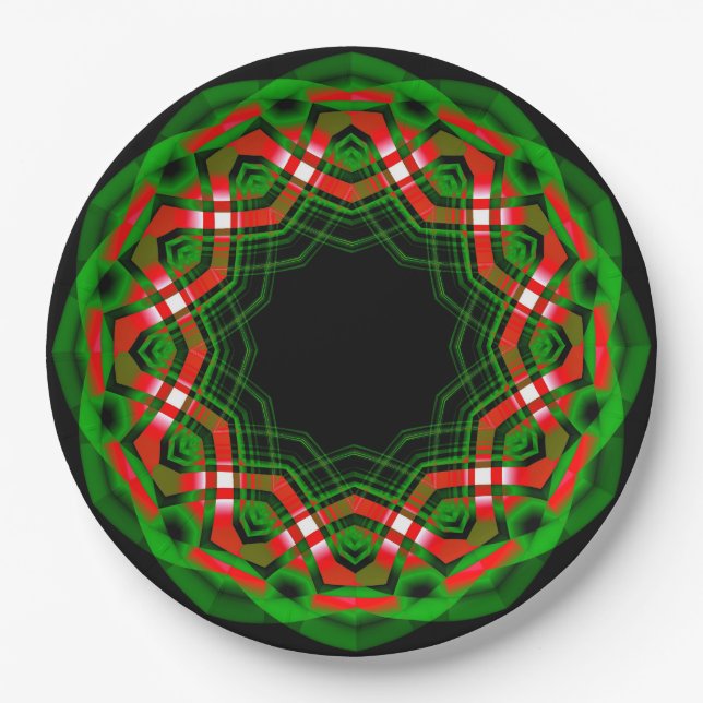 Celtic Yule Festival Paper Plate (Front)