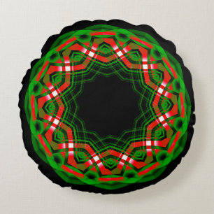 Celtic Yule Festival Round Cushion