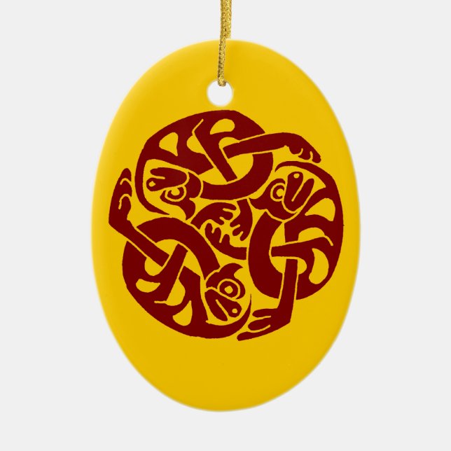 Celtic Yule Ornament (Front)