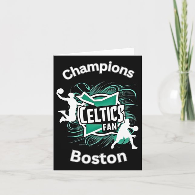 Celtics Basketball Tri-blend  Card (Front)