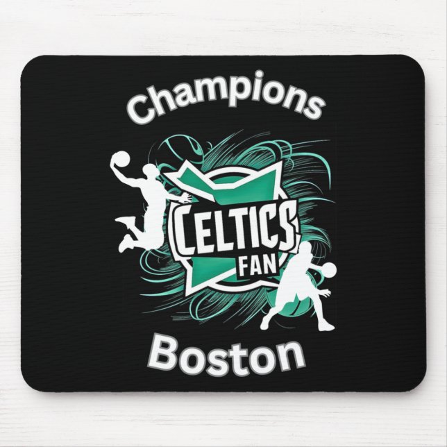 Celtics Basketball Tri-blend  Mouse Mat (Front)