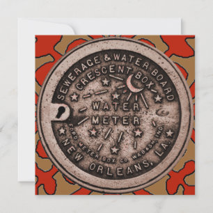 CelticTile Red, Water Metre Cover