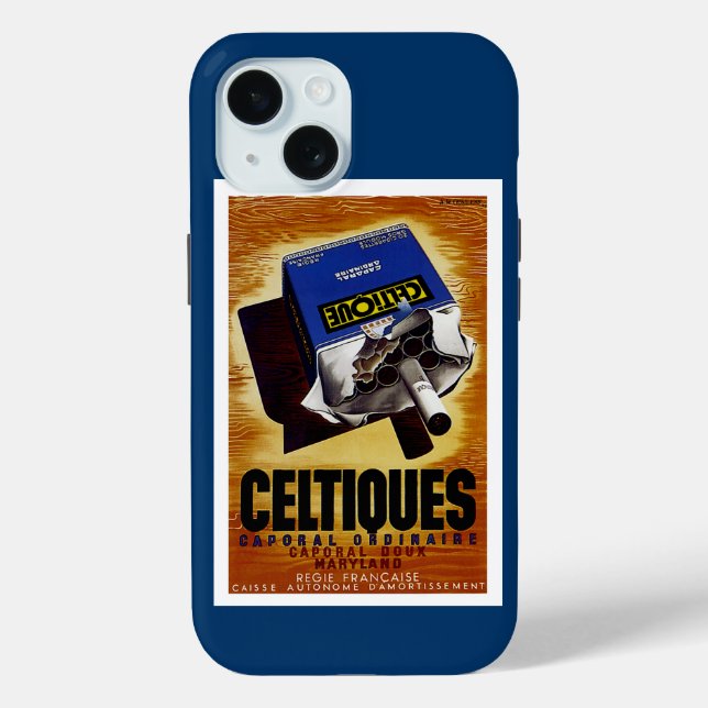 Celtiques Cigarettes Case-Mate iPhone Case (Back)