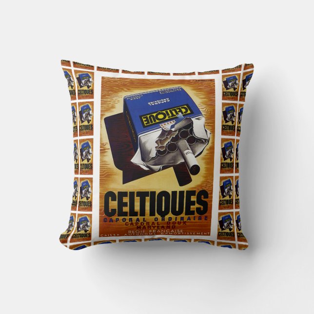 Celtiques Cigarettes Cushion (Front)