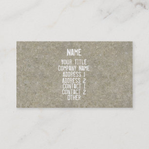 Cement Business Card