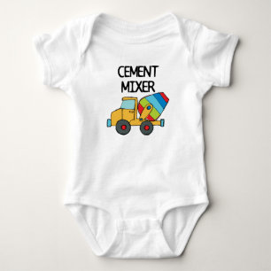 Cement Mixer Baby Bodysuit