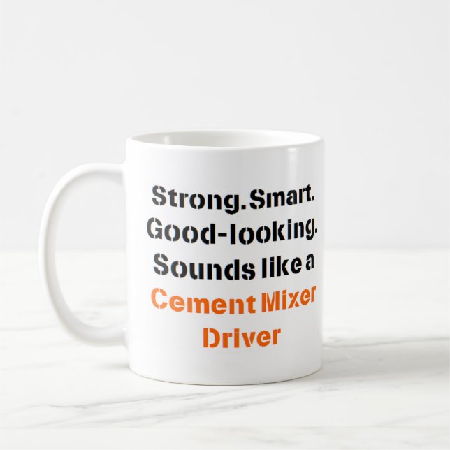 cement mixer driver sound Mug (Left)