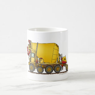 Cement Mixer Front Discharge Truck Construction Mu Coffee Mug