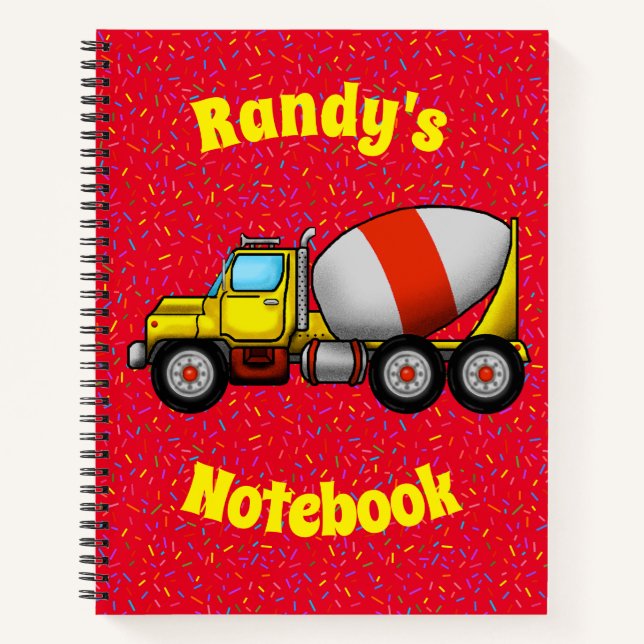 Cement Mixer Notebook (Front)