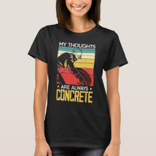 Cement Mixer Truck Driver Job Profession Construct T-Shirt