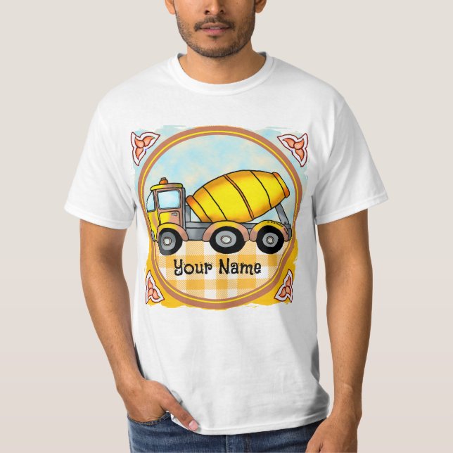 Cement Mixer Truck  T-Shirt (Front)