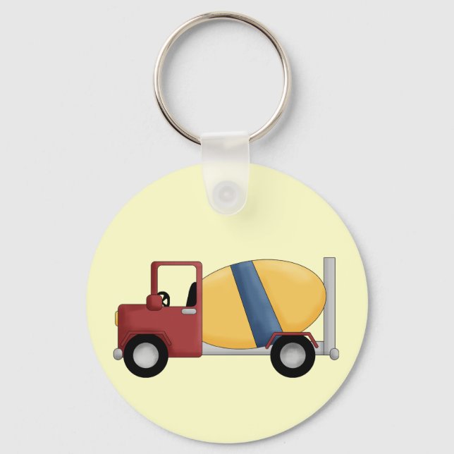 Cement Mixer Tshirts and Gifts Key Ring (Front)