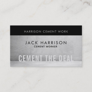 Cement the Deal Business Cards