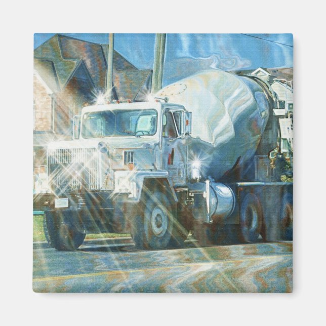 CEMENT TRUCK BIG RIG TRUCKERS Gifts Magnet (Front)