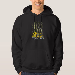 Cement Truck Driver Concrete Mixer Camouflage Amer Hoodie