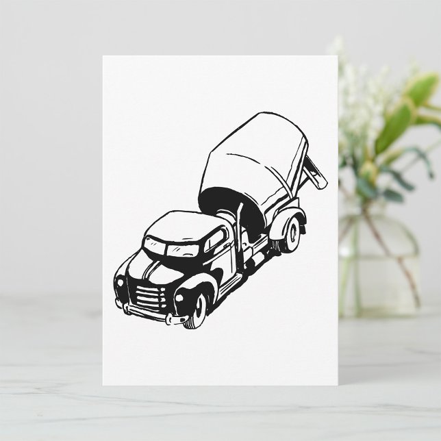 Cement Truck Invitations (Creator Uploaded)