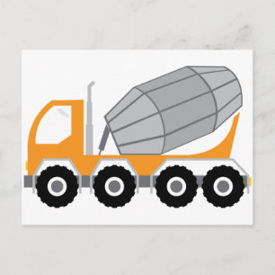 Cement Truck Postcard