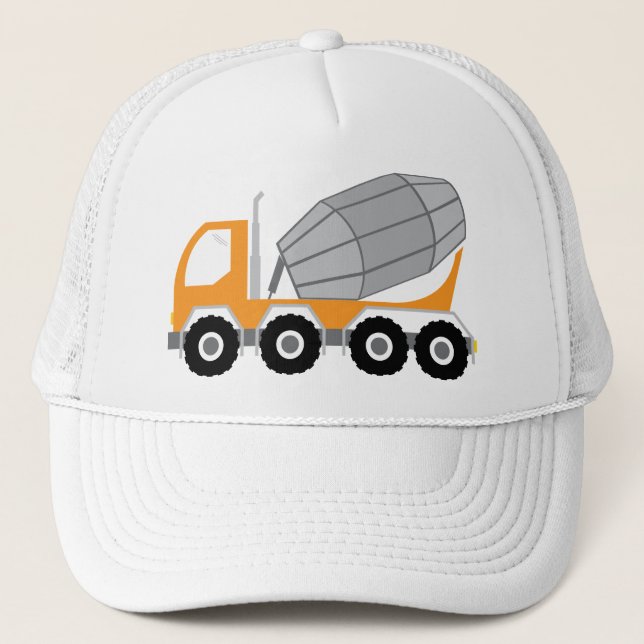 Cement Truck Trucker Hat (Front)