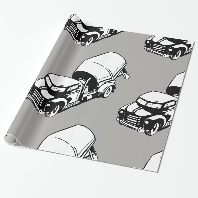 Cement Truck Wrapping Paper (Unrolled)