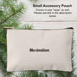 Cement White - Solid Small Accessory Pouch