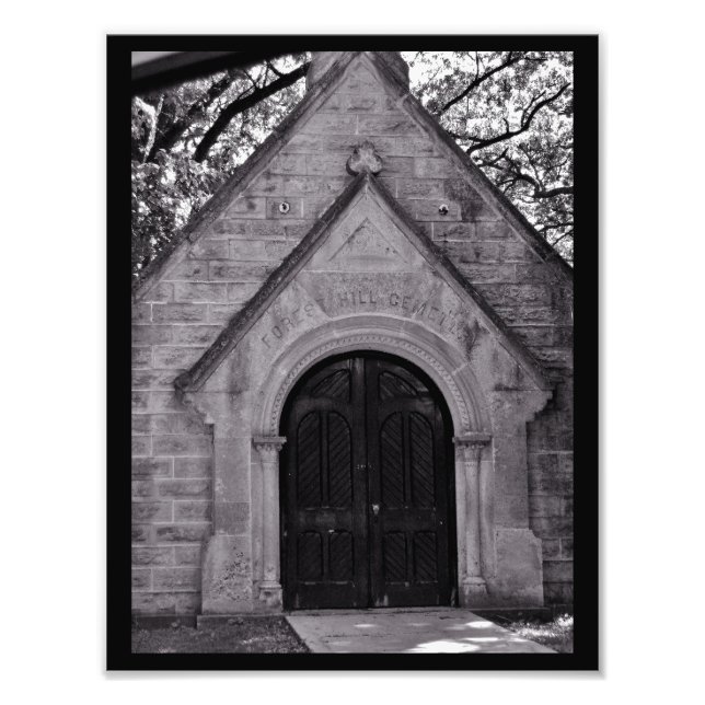 Cemetary Building Photo Print (Front)