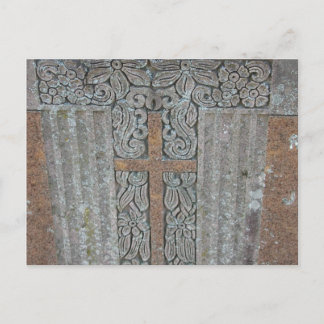 Cemetary flowers postcard