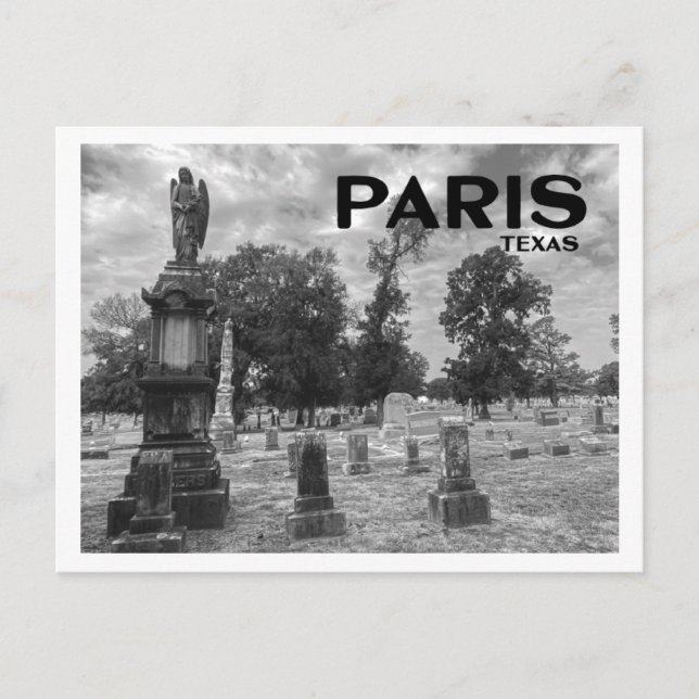 Cemeteries of Paris (Texas) Postcard (Front)