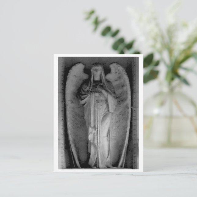 Cemetery Angel Gothic Victorian Style Postcard (Standing Front)