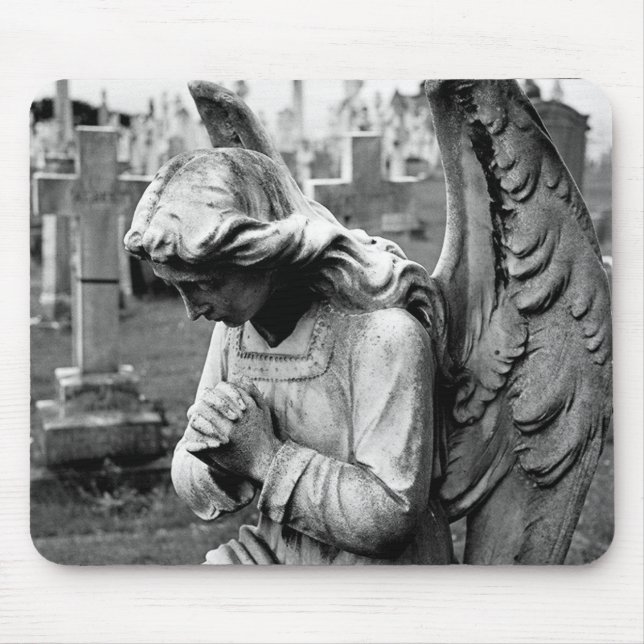 cemetery angel mouse mat (Front)