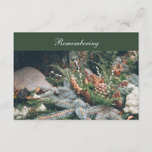 Cemetery decoration Death Anniversary Invitation (Front)