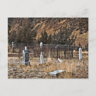 Cemetery ground postcard