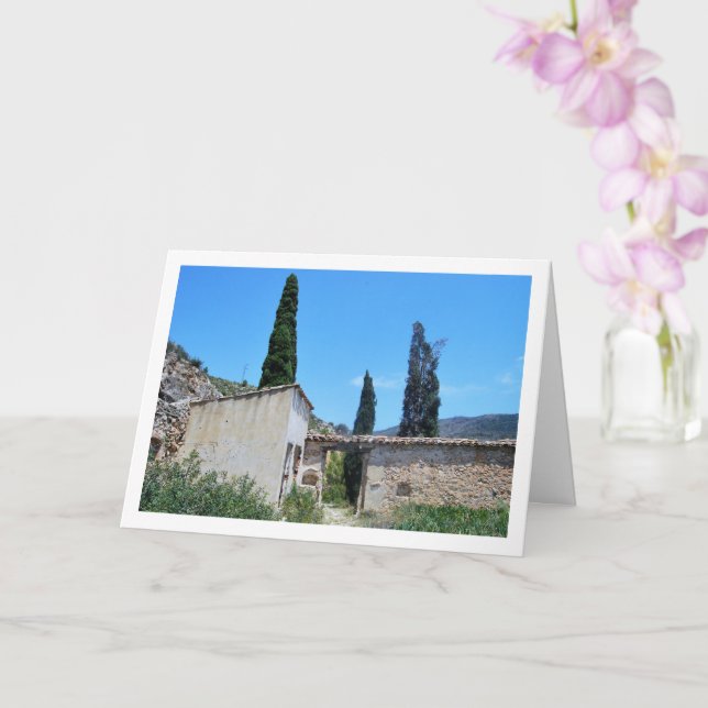 Cemetery of Old Domeño, Domeño Viejo, Valencia Card (Orchid)