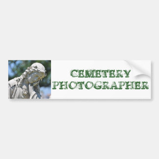Cemetery Photographer bumper sticker