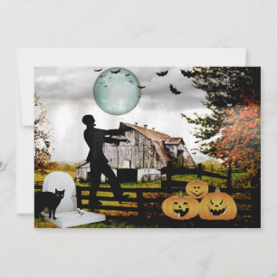 *~* Cemetery Spooky WALKING DEAD HALLOWEEN CARD
