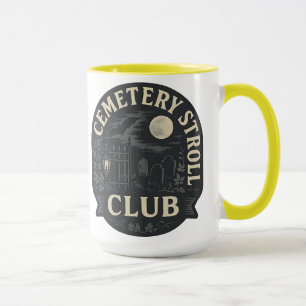 Cemetery Stroll Club   Halloween  Mug