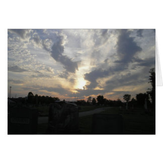 Cemetery Sunrise 3 Card
