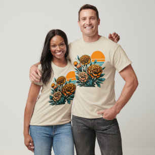 Cempasúchil Marigolds the Day of the Dead Flowers T-Shirt
