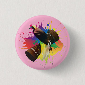Cendrawasih The Bird Of Paradise Colourful 3 Cm Round Badge