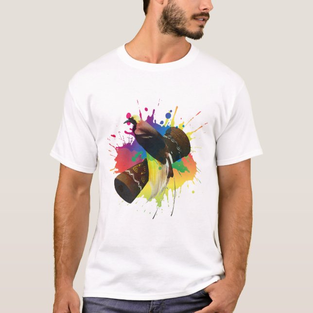 Cendrawasih The Bird Of Paradise Colourful  T-Shirt (Front)