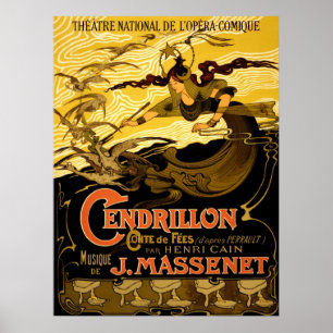 Cendrillon ~ Vintage French Theatre Advertising. Poster