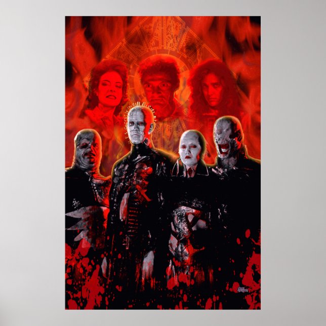 Cenobites Horror Poster – Gothic Cult Art Print (Front)