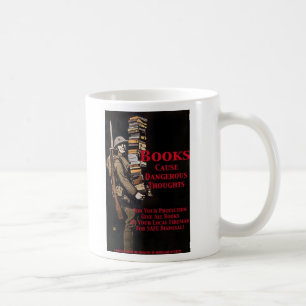 censor books coffee mug
